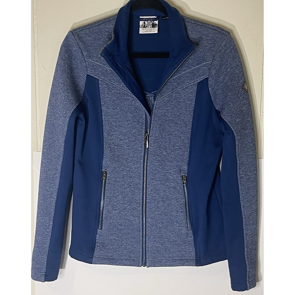 Spyder Women's Jacket Size Medium Blue Full Zip Winter Outdoor Coat